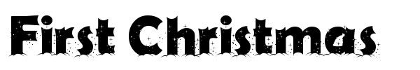 First Christmas font preview